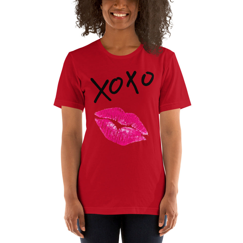 XOXO Lips Short-Sleeve Woman's T-Shirt - Edy's Treasures