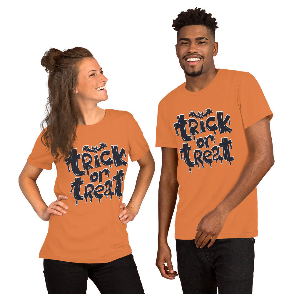 Trick Or Treat Short-Sleeve Unisex T-Shirt - Edy's Treasures